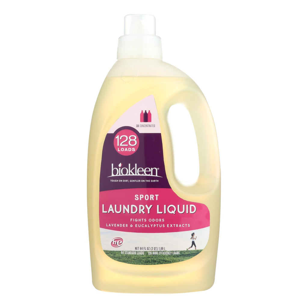 Biokleen Laundry Liquid (Pack of 6) - Sport - 64 Oz. - Cozy Farm 