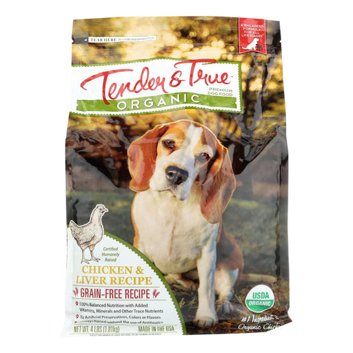 Tender & True Chicken and Liver Dog Food, 4 lb (Pack of 6) - Cozy Farm 