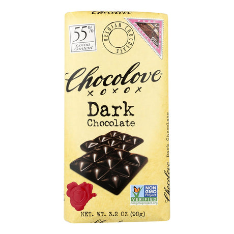 Chocolove Xoxox Premium Pure Dark Chocolate - 12x3.2 Oz - Cozy Farm 