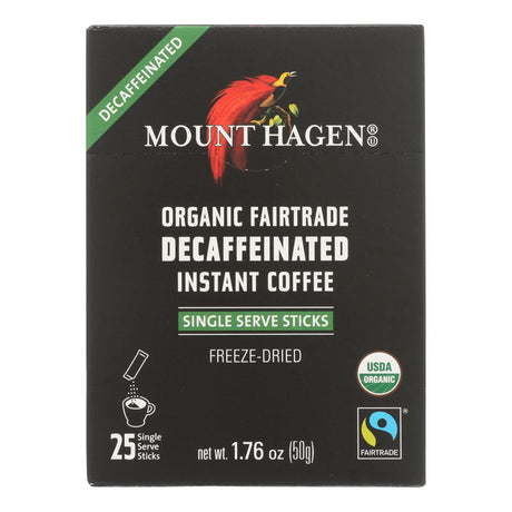 Organic Fairtrade Decaffeinated Instant Coffee (Pack of 8) - 25ct, 1.76 Oz. - Cozy Farm 