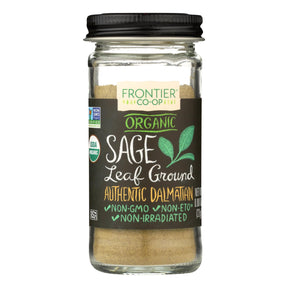 Frontier Herb - Organic Sage Leaf, Ground (.8 Oz.) - Cozy Farm 