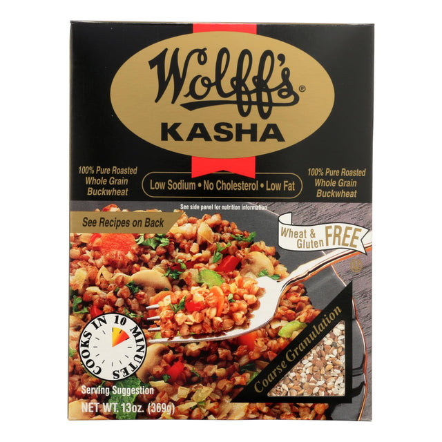 Wolff's Kasha Coarse Granulation (Pack of 6 - 13 Oz.) - Cozy Farm 