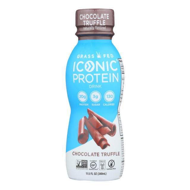 Iconic Protein Shake - Chocolate Truffle (Pack of 12) - 11.5 Fl Oz. - Cozy Farm 