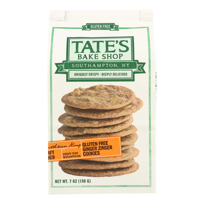 Tate's Bake Shop Ginger Zinger Cookies, 7 Oz. (Pack of 12) - Cozy Farm 