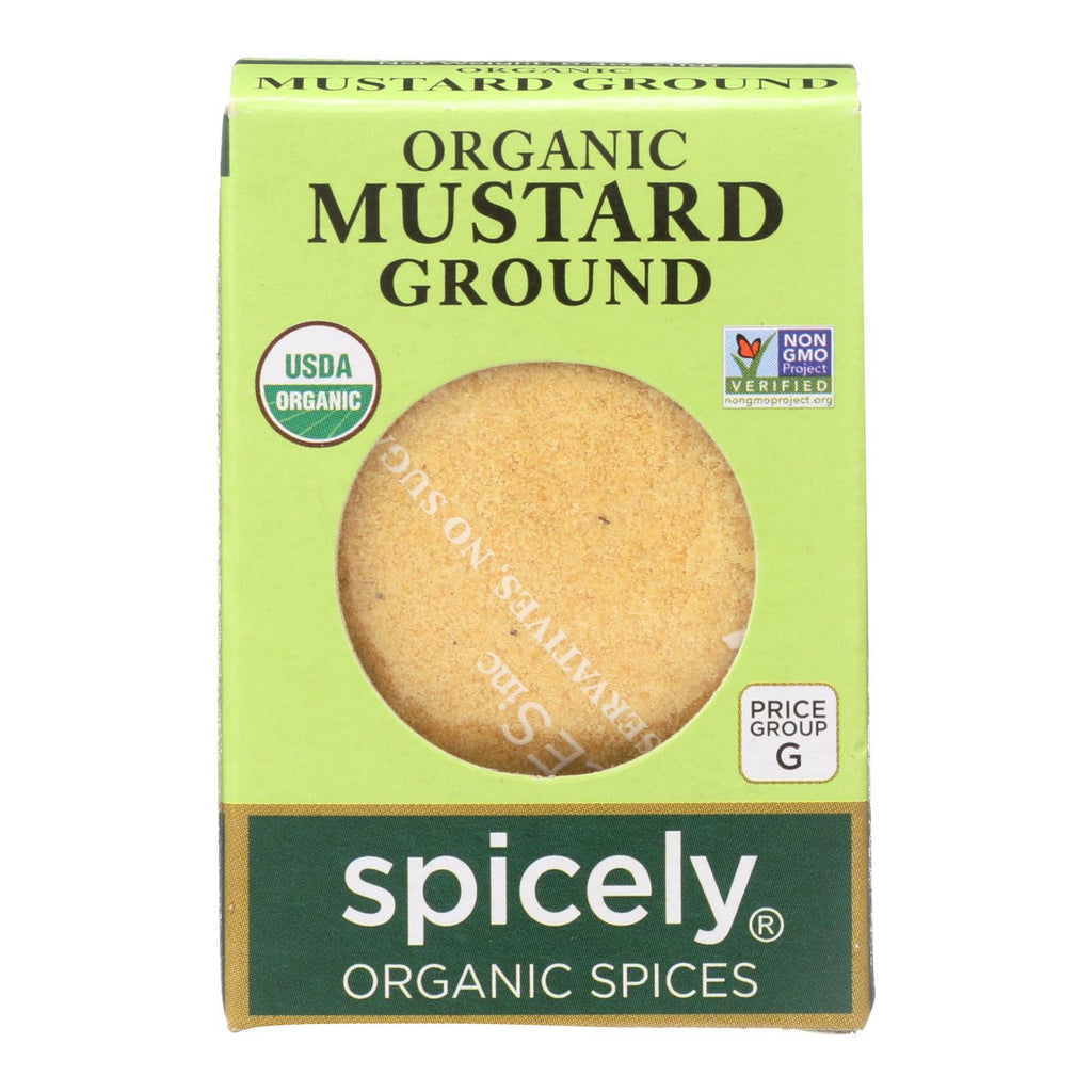 Spicely Organics Organic Mustard Ground (Pack of 6) - 0.4 Oz. - Cozy Farm 