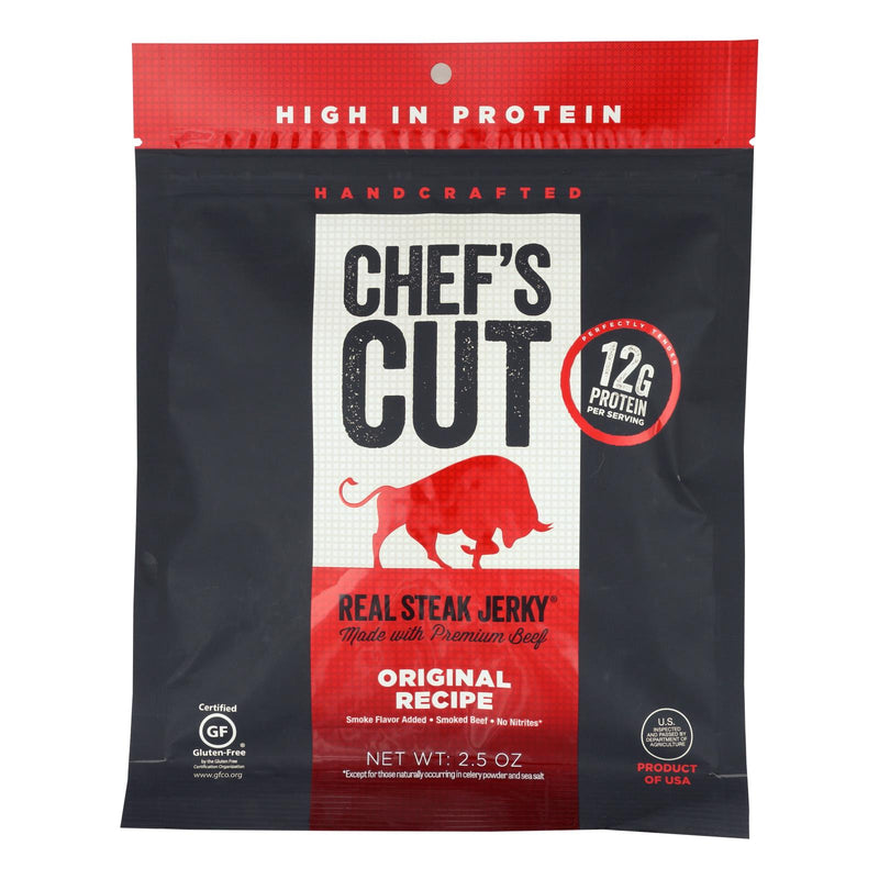 Chef's Cut Original Recipe Real Steak Jerky, Spicy - 8 - 2.5 Oz. Bags - Cozy Farm 
