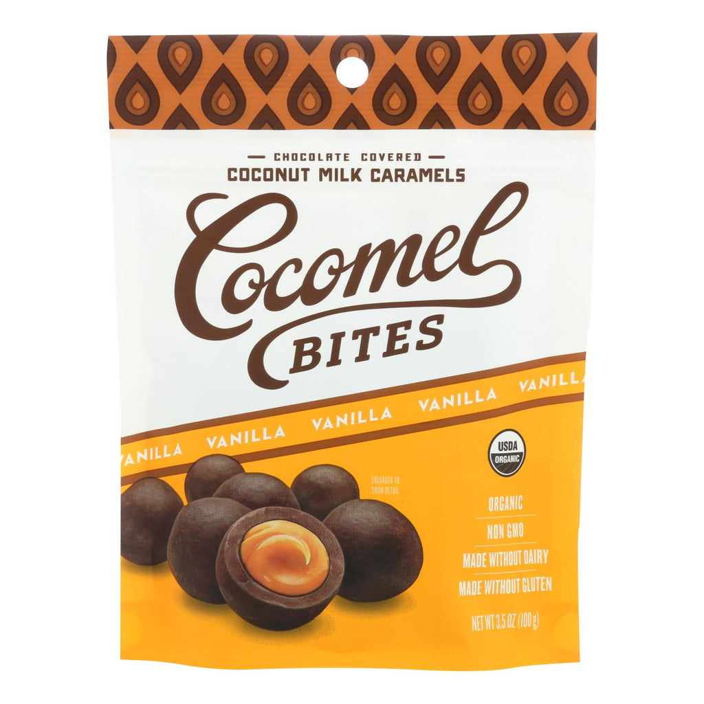 Organic Vanilla Cocomel Carmel Bites (Pack of 6 - 3.5 Oz.) - Cozy Farm 