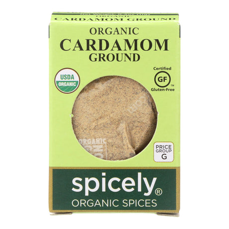 Spicely Organics Premium Organic Ground Cardamom - 0.4 Oz. (Pack of 6) - Cozy Farm 