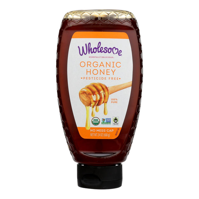 Wholesome! Organic Honey, 24 Oz. (Pack of 6) - Cozy Farm 