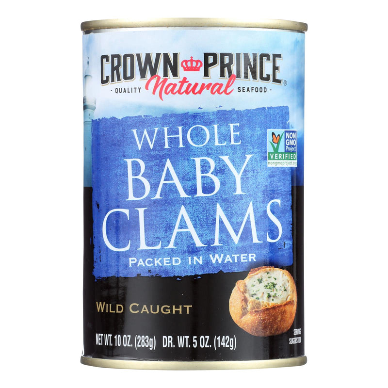 Crown Prince Boiled Baby Clams, 10 Oz., Pack of 12 - Cozy Farm 
