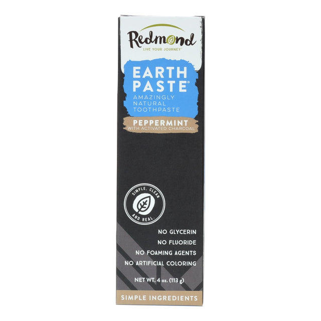 Redmond Life Earthpaste Peppermint Charcoal 4 Oz. - Cozy Farm 