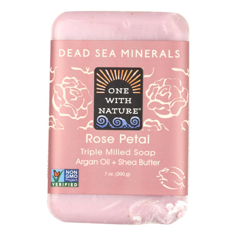 Withe Nature Dead Sea Mineral Rose Petal Soap - 7 Oz. - Cozy Farm 