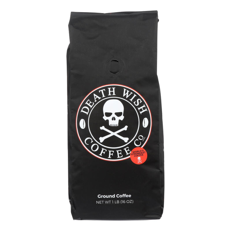 Death Wish Coffee - Bold, Dark Roast Ground Coffee (6-16 Oz. Bags) - Cozy Farm 