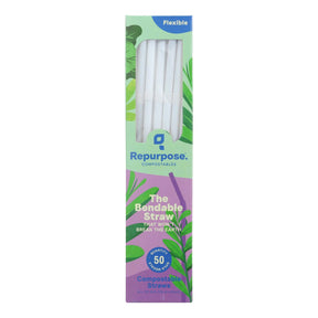 Repurposed Compostable Straws - 50 Pack - Cozy Farm 