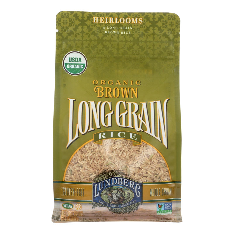 Lundberg Family Farms Organic Long Grain Brown Rice, 2 Lb. (Pack of 6) - Cozy Farm 
