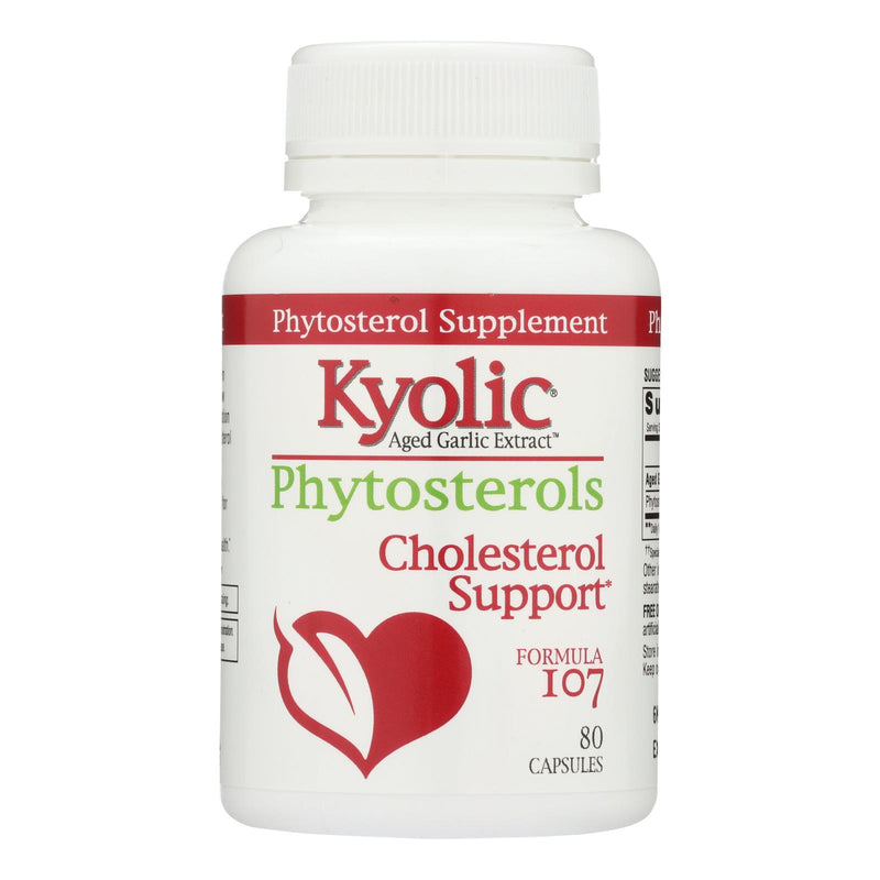 Kyolic Phytosterols Formula 107 Aged Garlic Extract - 80 Capsules - Cozy Farm 