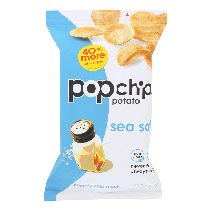 Popchips Sea Salt Potato Chips - 12 Pack - 5 Oz Each - Cozy Farm 