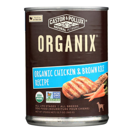 Castor & Pollux Organic Dog Food - Chicken & Brown Rice, 12.7 Oz - Cozy Farm 