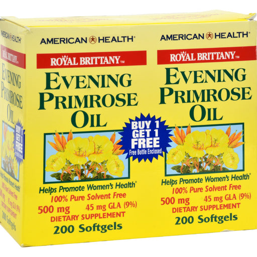 American Health Royal Brittany Evening Primrose Oil 500 mg - 200 Softgels (Pack of 2) - Cozy Farm 