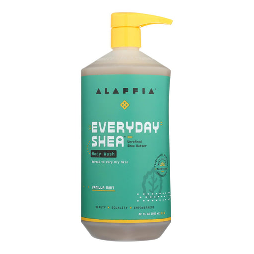 Alaffia Everyday Body Wash: Shea Vanilla Indulgence, 32 Oz. - Cozy Farm 