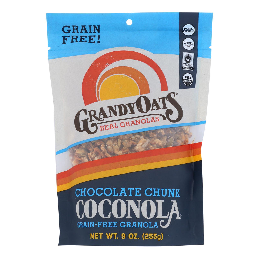 Organic Chocolate Chunk Coconola Granola (Pack of 6 - 9 Oz.) by Grandy Oats - Cozy Farm 