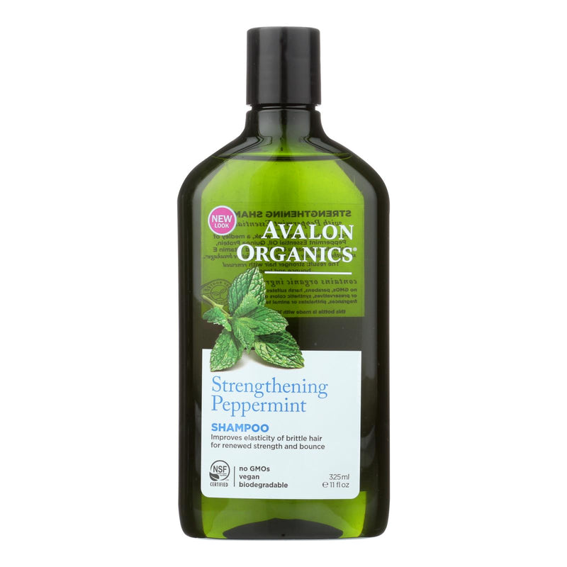 Avalon Organics Revitalizing Shampoo with Peppermint Botanicals - 11 Fl Oz - Cozy Farm 