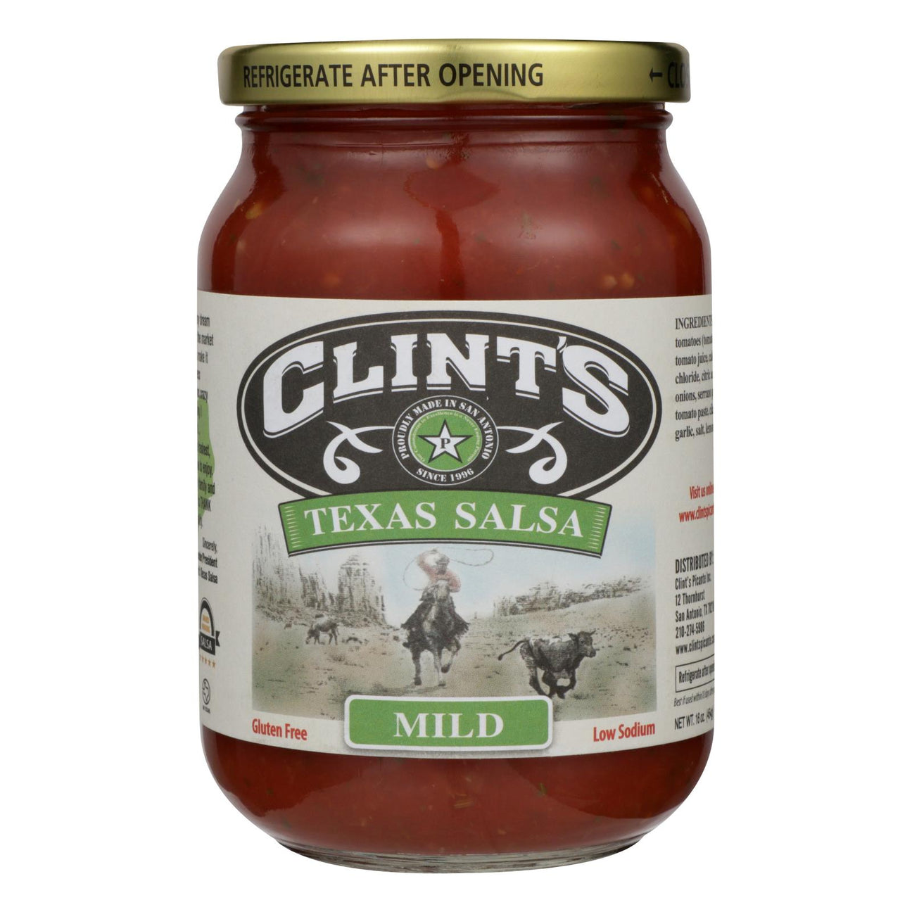 Clint's Mild Mexican Salsa, Pack of 6 - 16 Oz. Bottles - Cozy Farm 