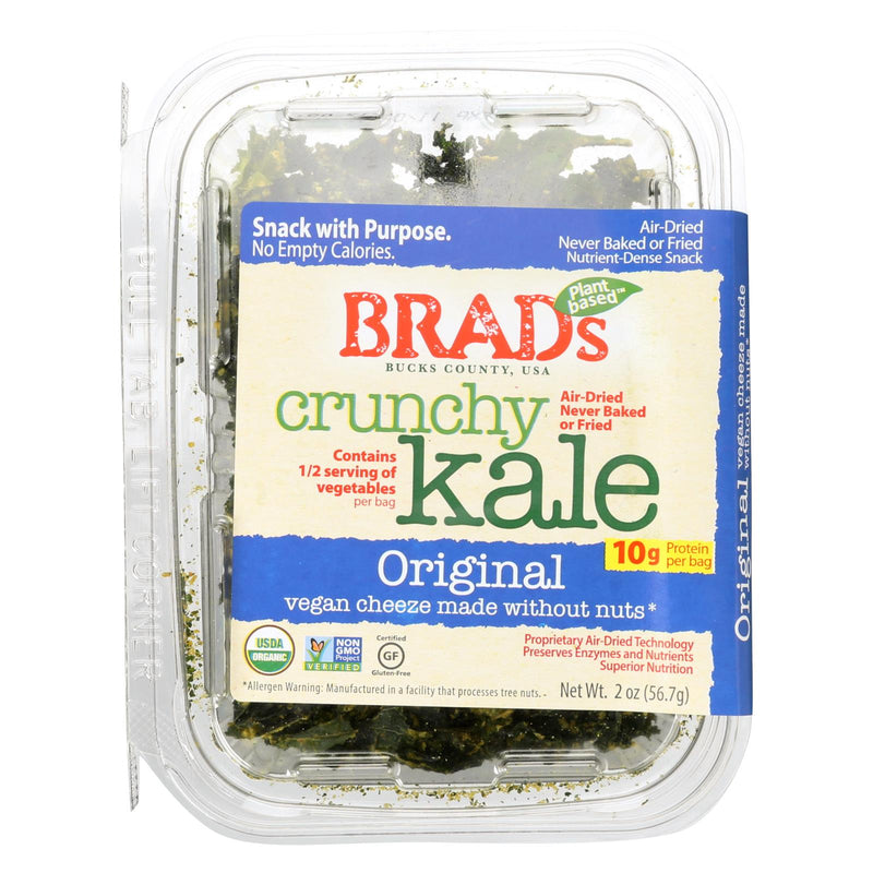 Brad's Crunchy Plant-Based Kale Original, 2 Oz. (Pack of 12) - Cozy Farm 