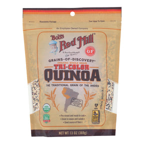 Bob's Red Mill Tri-Color Quinoa  13 oz| 5-Pack, Gluten-Free, Non-GMO, Whole Grain - Cozy Farm 