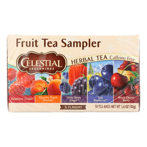 Celestial Seasonings Fruity Variety Herbal Tea, 6 Pack x 18 Tea Bags - Cozy Farm 