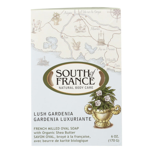 South Of France Moisturizing Gardenia Bar Soap, 6 Oz - Cozy Farm 