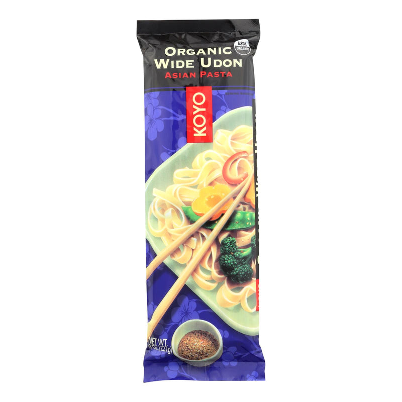 Organic Udon Wide Japanese Noodles by Koyo (Pack of 12 - 8 Oz.) - Cozy Farm 