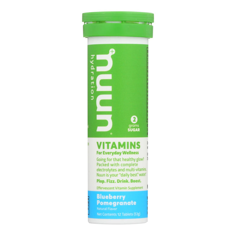 Nuun Vitamins Enhanced Drink Tablets (Pack of 8 - 12 Tabs) - Blueberry-Pomegranate - Cozy Farm 