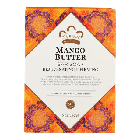 Nubian Heritage Mango Butter Bar Soap, 5 Oz - Cozy Farm 