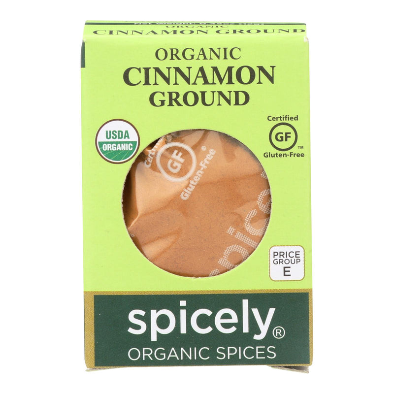 Spicely Organics Premium Organic Ground Cinnamon, 0.45 Oz. (Pack of 6) - Cozy Farm 
