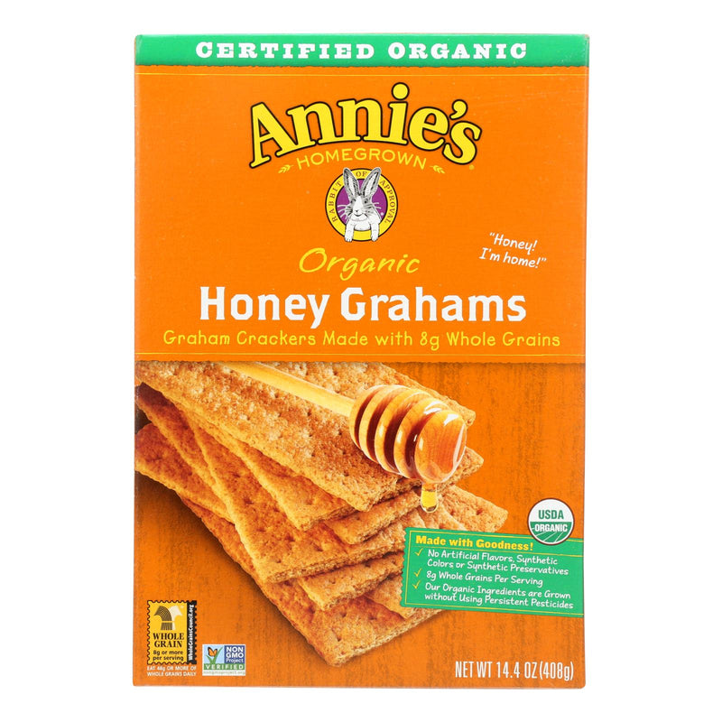 Annie's Homegrown Organic Honey Graham Crackers, Sweetened with Honey, 14.4 Oz, Pack of 12 - Cozy Farm 