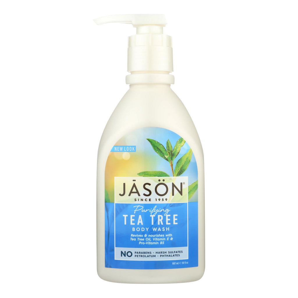 Jason Body Wash  Pure Natural Purifying Tea Tree - 30 Fl Oz. - Cozy Farm 