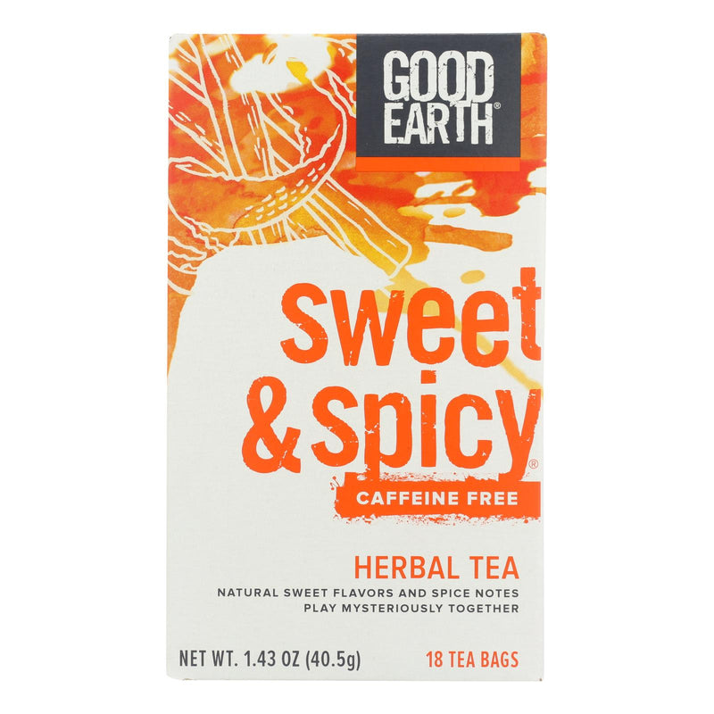 Good Earth Herbal Tea: Revitalizing Sweet + Spicy Blend (18 Tea Bags, Pack of 6) - Cozy Farm 