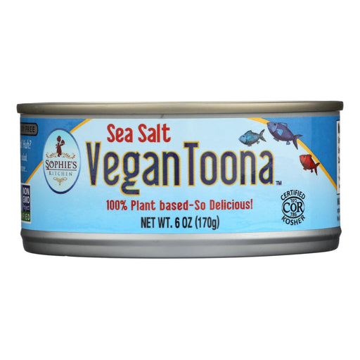 Sophie's Kitchen Vegan Toona (Pack of 12) - Sea Salt - 6 Oz. - Cozy Farm 