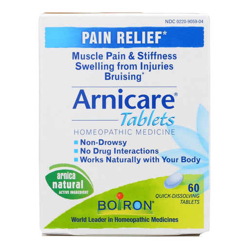 Boiron Arnicare Tablets, Supports Muscle Pain and Inflammation, Natural Pain Relief, 60 Count - Cozy Farm 