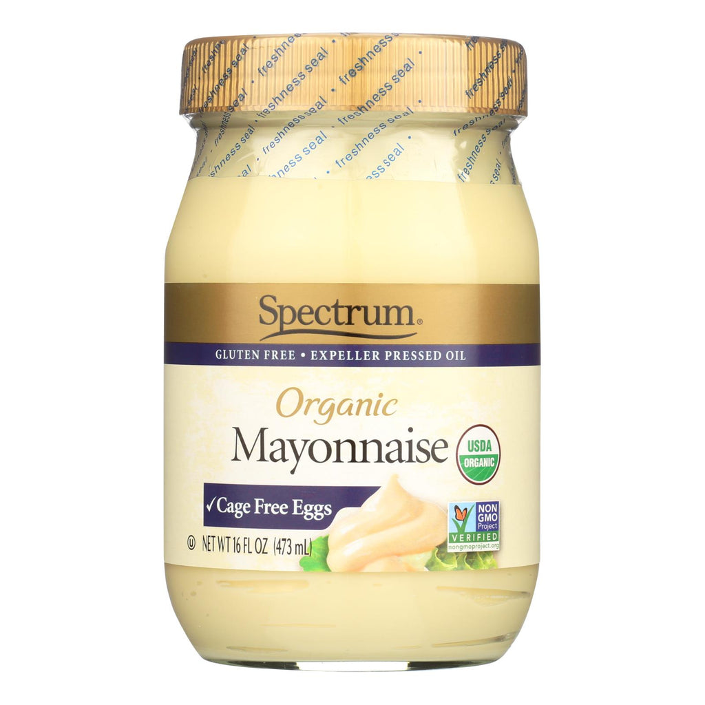 Spectrum Naturals Organic Mayonnaise with Cage Free Eggs (Pack of 12 - 16 Oz.) - Cozy Farm 
