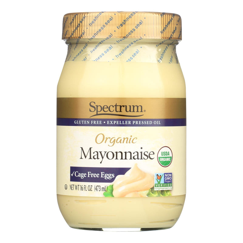 Organic Cage-Free Egg Mayonnaise by Spectrum Naturals (Pack of 12 - 16 oz) - Cozy Farm 
