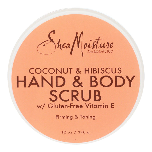 Shea Moisture Coconut Hibiscus Exfoliating Body Scrub - 12 Oz. - Cozy Farm 