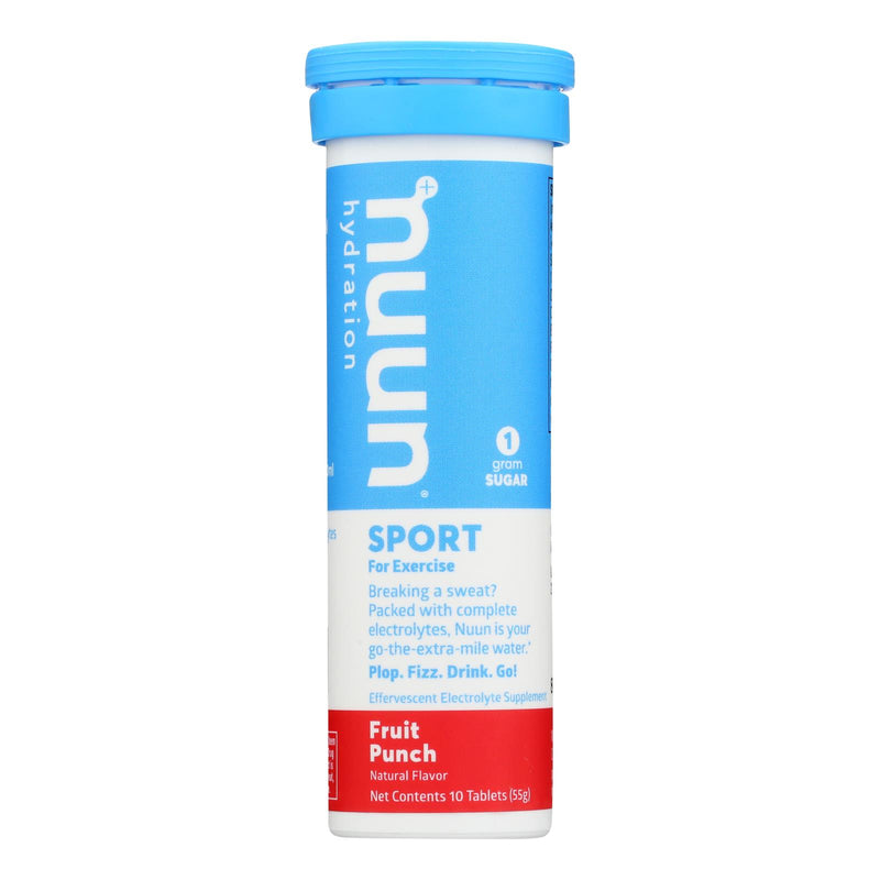 Nuun Active Fruit Punch Hydration Drink Tablets (Pack of 8 - 10 Tablets) - Cozy Farm 