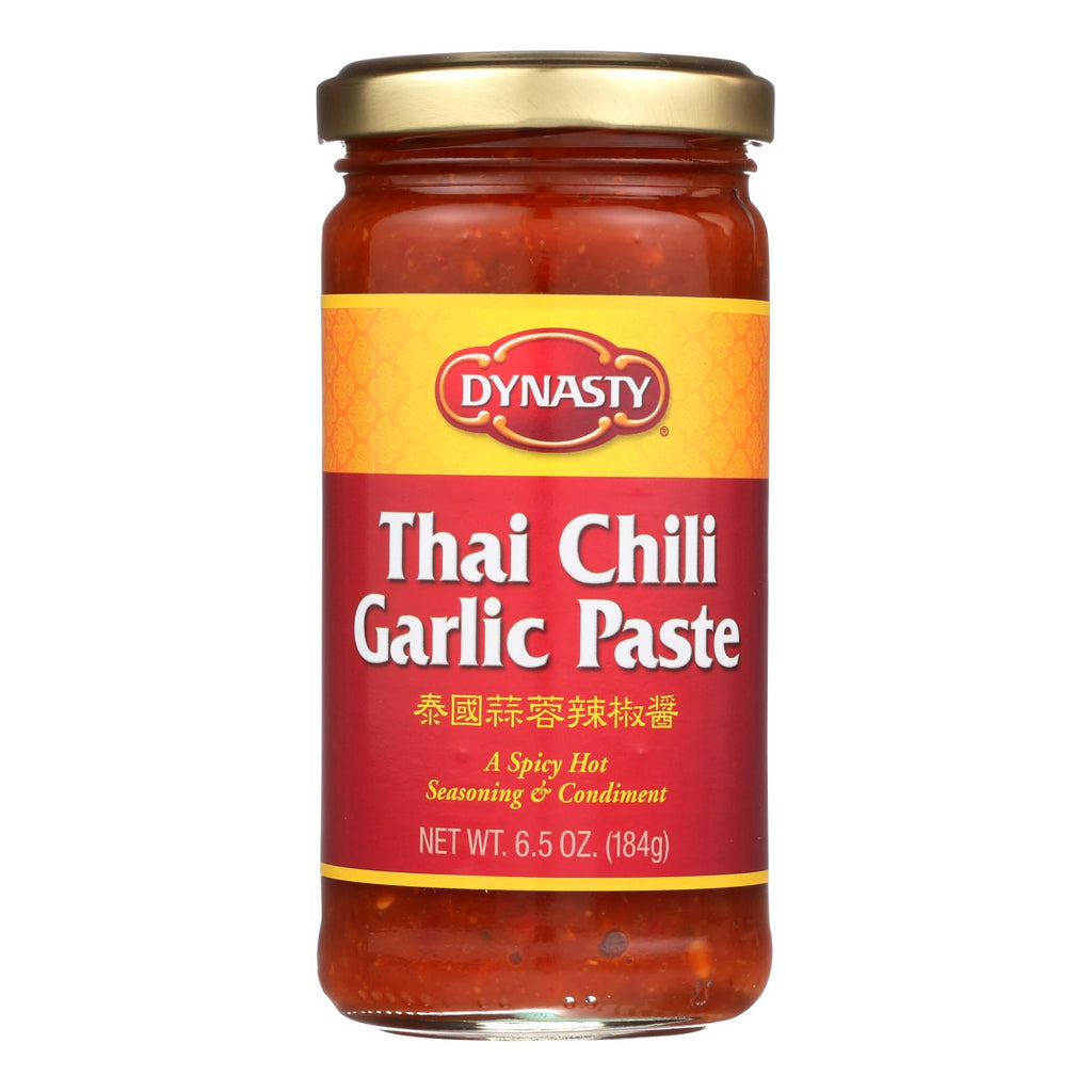 Dynasty Garlic Paste (Pack of 12) - Thai Chili - 6.5 Oz - Cozy Farm 