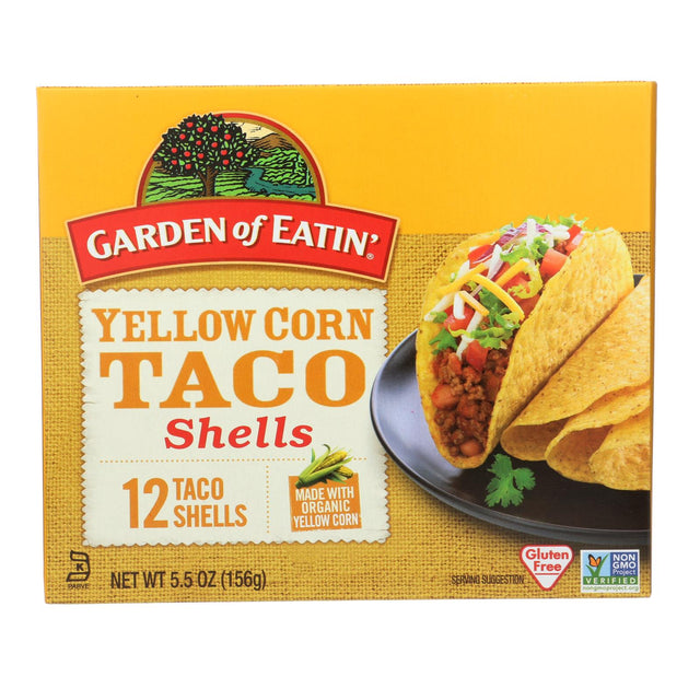 Garden of Eatin' Crispy Yellow Corn Taco Shells (12-Pack, 5.5 Oz. Each) - Cozy Farm 