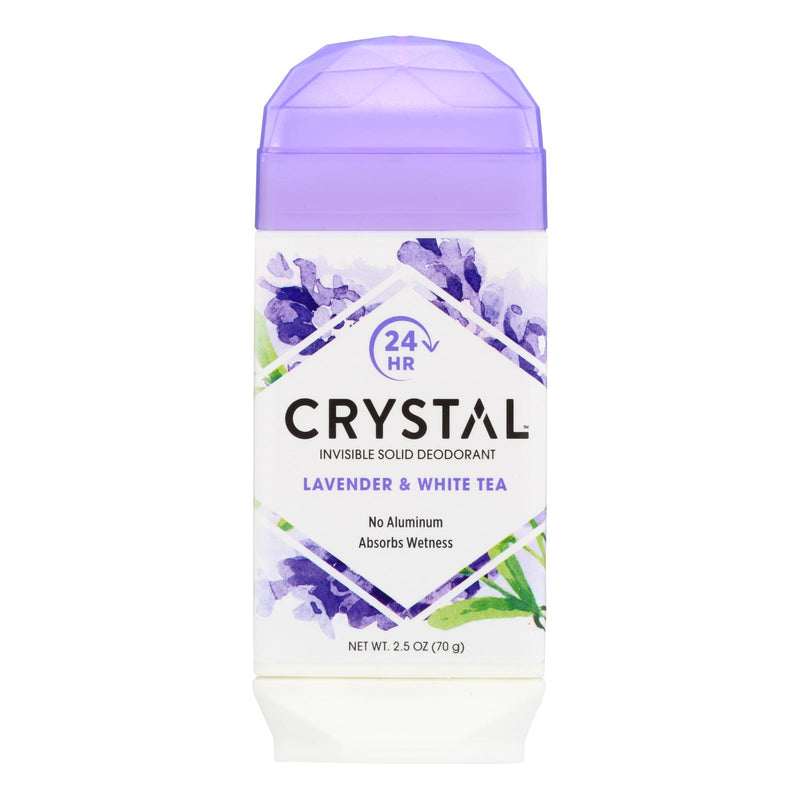 Crystal Invisible Solid Deodorant, Lavender and White Tea, 2.5 Oz. - Cozy Farm 
