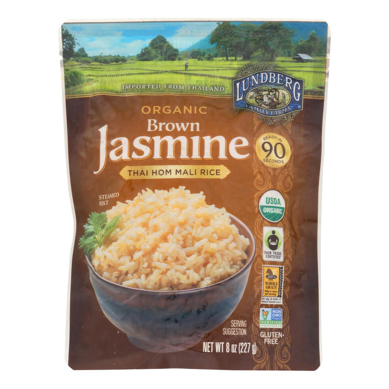 Lundberg Organic Thai Brown Jasmine Rice 6 Pack, 8 Oz. Each - Cozy Farm 
