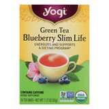 Yogi Green Tea Blueberry Slim Life Herbal Tea, 16 Tea Bags (Pack of 6) - Cozy Farm 