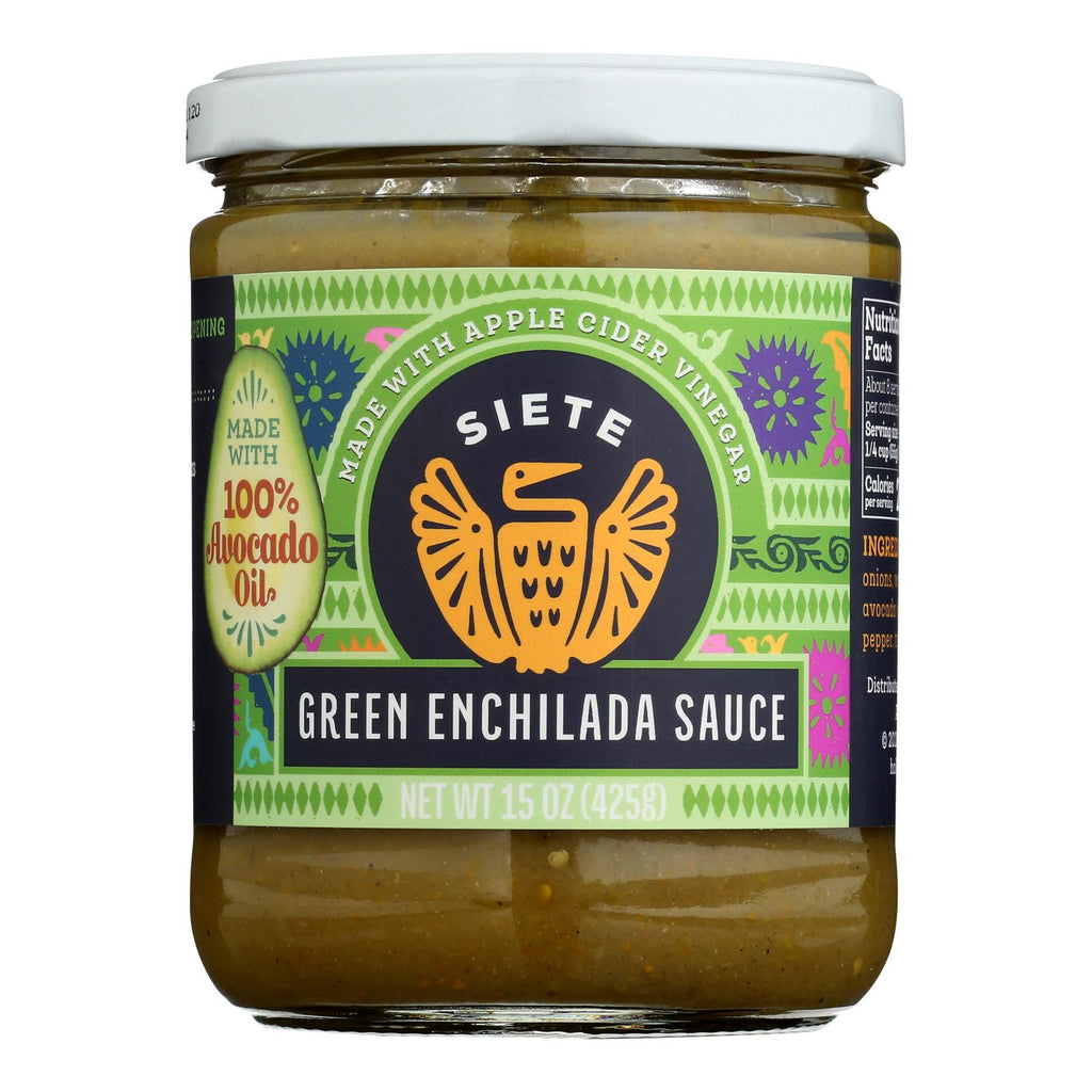 Siete Green Enchilada Sauce (Pack of 6 - 16 Oz.) - Cozy Farm 